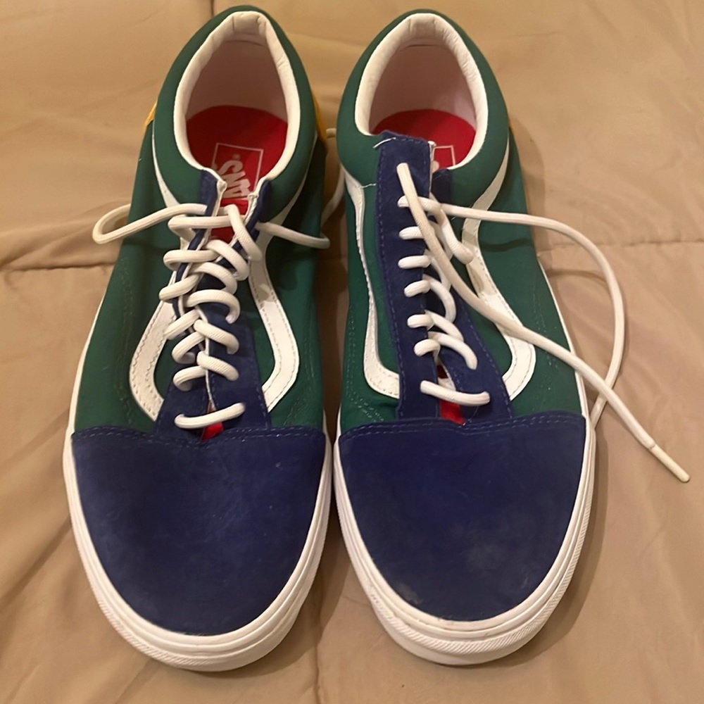 Vans Old Skool "Yacht Club" Colorblocked Blue Red Yellow Green White VN0A38G1R1Q
